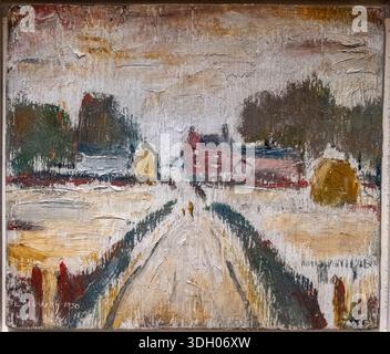 The Farms by LS Lowry Oil Painting Stock Photo