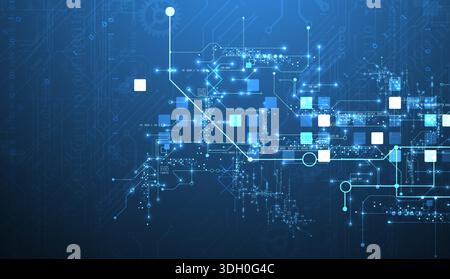Abstract background on technological and scientific topics. Vector format. Stock Vector