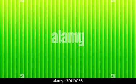Green gradient ribbed glass abstract background. Refracted striped creative vector fresh backdrop for presentations, web header design Stock Vector