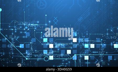 Abstract background on technological and scientific topics. Vector format. Stock Vector