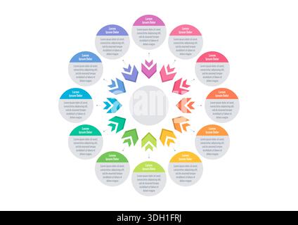 Vector Infographic design with icons.process diagram, flow chart, info graph, Infographics for business concept, presentations banner, workflow layout Stock Vector