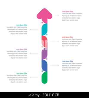 Vector Infographic design with icons.process diagram, flow chart, info graph, Infographics for business concept, presentations banner, workflow layout Stock Vector