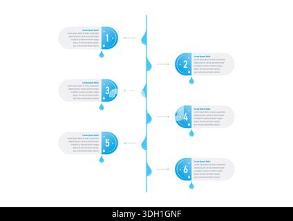 Illustration of Modern Business colorful infographic with title,elements, creative,shapes - vector Stock Vector