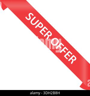 Red Corner Ribbon Promotional Set – Glossy "5 Days To Go" and "Limited Offer" Banners for Marketing and E-commerce Events Stock Vector