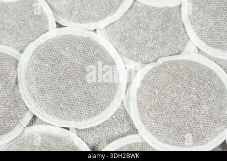 Detailed View of Fibrous Paper Coffee Filters for Espresso Maker Stock Photo