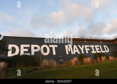 Depot Mayfield, Manchester. A famous former industrial site with strong connections to the railways, now an entertainment venue, bar and nightclub. Stock Photo