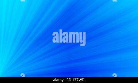 Blue abstract light rays background with radiant gradient and dynamic motion Stock Photo