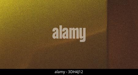 Textured golden metallic background with grainy matte finish, featuring soft top-left glow subtle diagonal shadows and dark vertical border on the rig Stock Photo