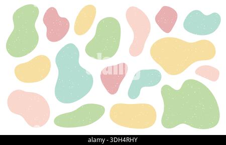 Organic abstract shapes collection. Stock Vector