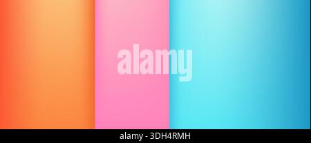 3d minimal wall scene with shadows. Colorful summer background template Stock Vector