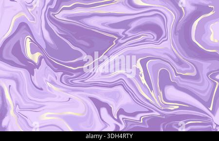 Abstract horizontal background with colorful waves. Liquid wavy marble texture Stock Vector