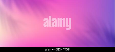 Transparent overlay shadow on colorful background. Tropical palm leaves shadows Stock Vector