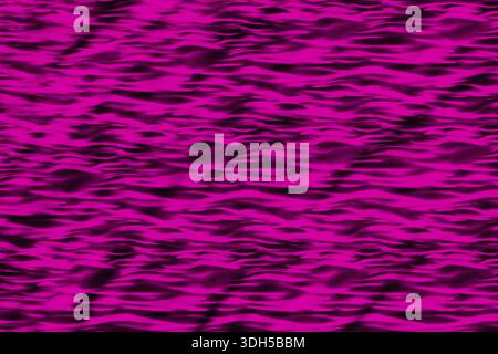 A striking abstract illustration showcasing neon pink and purple wave-like patterns on a black background. Ideal for bold designs, bringing vibrant en Stock Photo