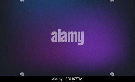 Blue and purple abstract background with grainy noise effect, Grainy noise texture blue background, Wide banner backdrop poster header design, Copy sp Stock Photo