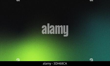 Dark yellow and green wave pattern grainy gradient background, Grainy noise texture blue background, Wide banner backdrop poster header design, Copy s Stock Photo