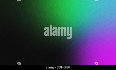 Green and purple gradient with noisy grain, Grainy gradient abstract background for web banner poster design, grain texture effect, copy space Stock Photo