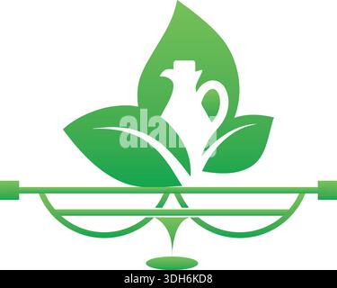 Simple modern agriculture logo design vector Stock Vector