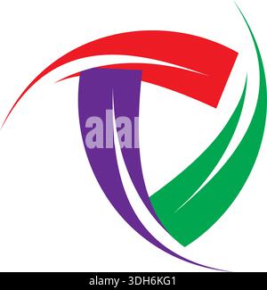 tringle Colorful logo design Vector Stock Vector