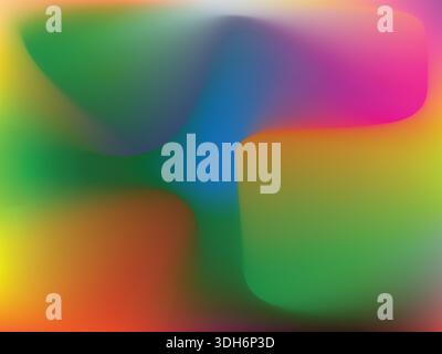 A vibrant abstract colorful vector background featuring smooth gradients and dynamic shapes. Stock Vector