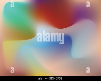 A vibrant abstract colorful vector background featuring smooth gradients and dynamic shapes. Stock Vector