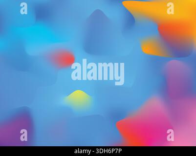 A vibrant abstract colorful vector background featuring smooth gradients and dynamic shapes. Stock Vector