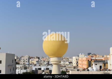 The bulb View with holder on the wall in the building Stock Photo
