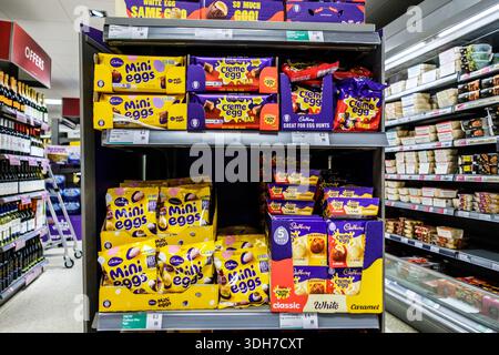 London UK, January 20 2026, Selection Of British Favourite Cadbury Mini Easter Eggs Stock Photo