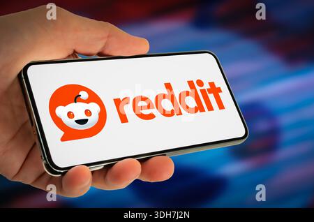 Reddit forum and social media platform Stock Photo