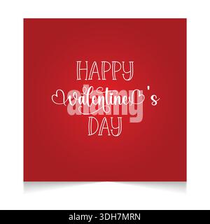 Social media post template for valentines day Stock Vector
