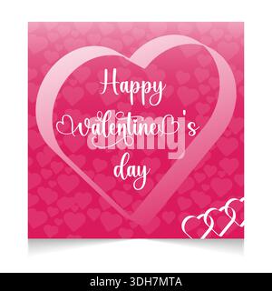 Social media post template for valentines day Stock Vector