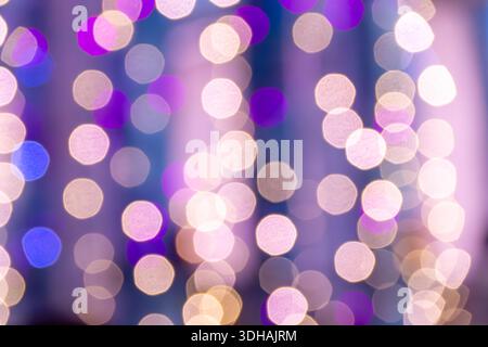 Out-of-focus golden and purple dots against teal structural elements create layered depth -suitable for overlays in marketing, UI, or presentation sli Stock Photo