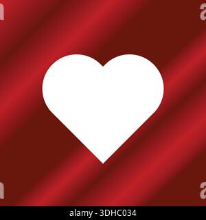 Valentine’s Day Greeting Card with Space for Text, red gradient abstract Stock Vector