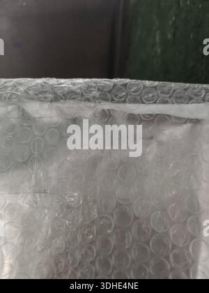 Close-up of bubble wrap packaging material Stock Photo