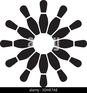Ornamental Tennis Racket Mandala Silhouette Isolated Vector Sports Graphic Art Stock Vector