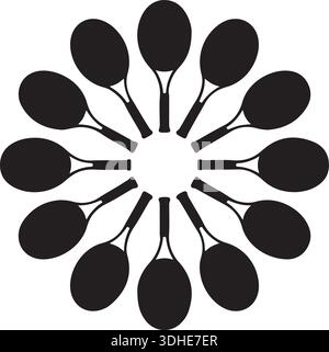Bowling Pin Mandala Silhouette Isolated Illustration for Sports Graphics Stock Vector
