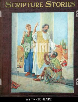 Illustration of Apostles Peter and John Healing the Lame Man at the ...