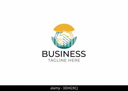 Business Handshake Sign Symbol Logo Deal Agreement Illustration Professional Concept Stock Vector