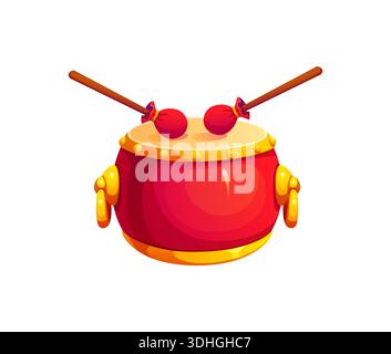 Korean traditional national musical instrument drum changu vector ...