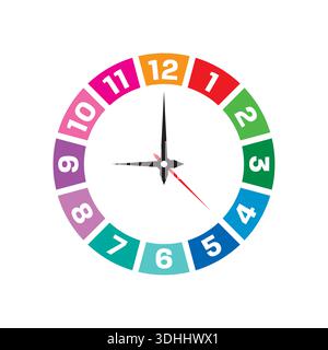 clock concept time management Stock Vector