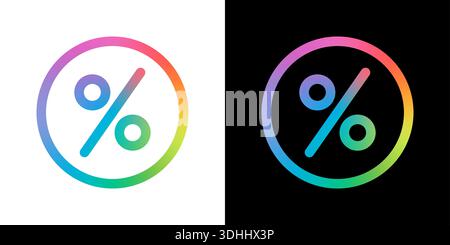 percentage symbol discount vector icon Stock Vector