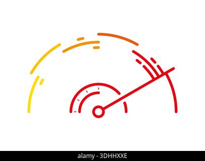 speedometer concept dashboard gauge vector Stock Vector