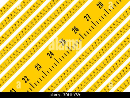 orange measure on white background. meter equipment background. Stock Vector