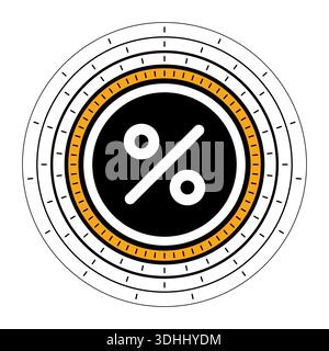 percentage symbol discount vector icon Stock Vector
