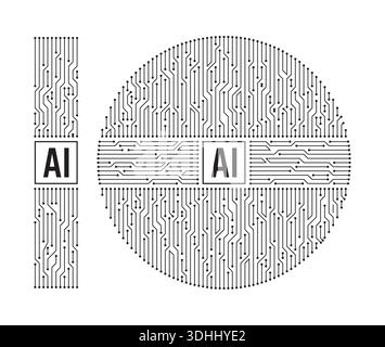 artificial intelligence concept Stock Vector