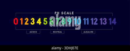 ph scale value chart concept Stock Vector