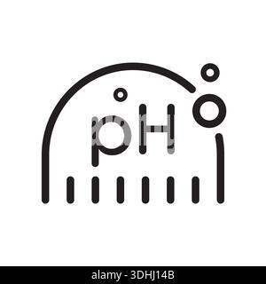 ph logo on white background. vector ph concept Stock Vector