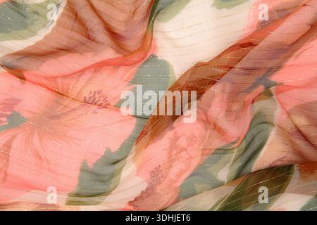 Floral chiffon Stock Photo