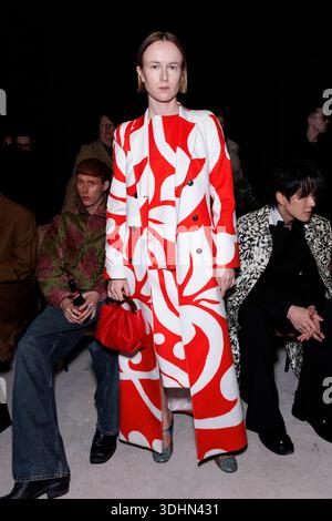 Fashion Stock Photography Sites 2026.Britt Liberg attends DRIES VAN NOTEN men Fall/Winter 2026-2027 runway ...