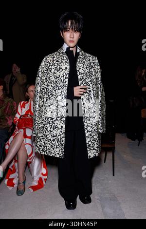 Fashion Stock Photography Sites 2026.Mike Angelo attends DRIES VAN NOTEN men Fall/Winter 2026-2027 runway ...