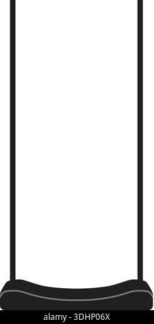 Minimal outline illustration of a tall clear drinking glass with a dark base shadow Stock Vector
